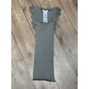 Silk top w/lace 5205-051