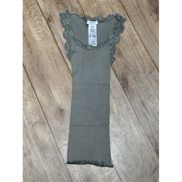 Silk top w/lace 5205-051