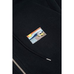 Simply trippin zip hoodie moonless night