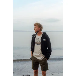 Simply trippin zip hoodie moonless night