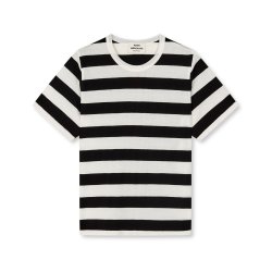 Single organic grace tee black/white