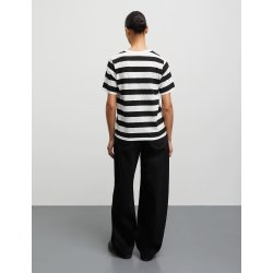 Single organic grace tee black/white