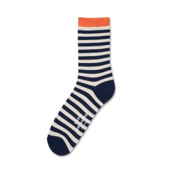 Sock pair ana mix blue stripe/dot 