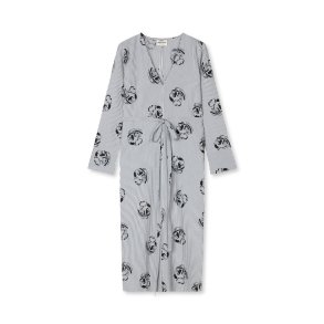 Soft crease oda dress vintage indigo/vanilla ice