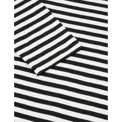 Soft single stripe silas dress blac