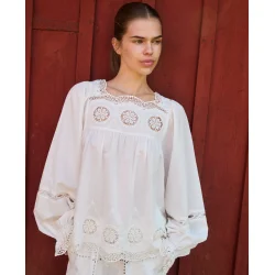 Soleia top off white 