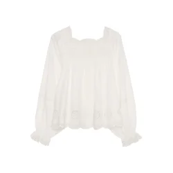 Soleia top off white 