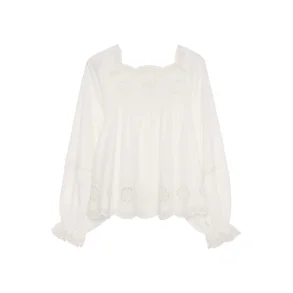 Soleia top off white 