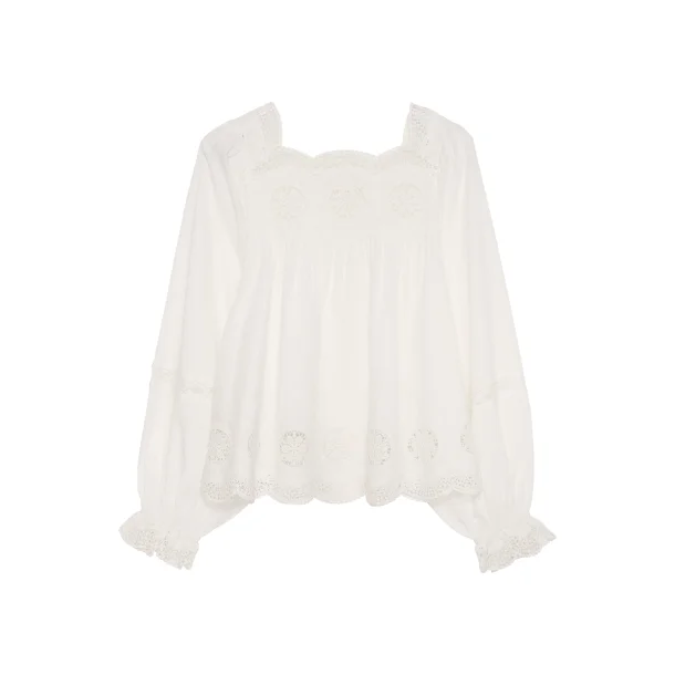 Soleia top off white 