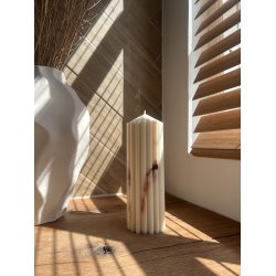 Soya lys stor marmor