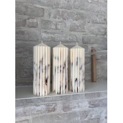 Soya lys stor marmor