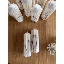 Soya lys stor marmor