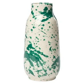 Splash big vase forest green splash