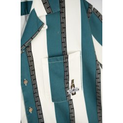 Sport-cola stripe short sleeve shirt harbor blue
