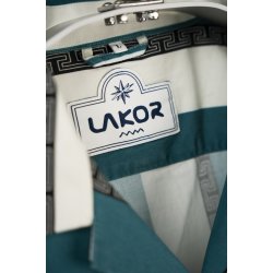 Sport-cola stripe short sleeve shirt harbor blue