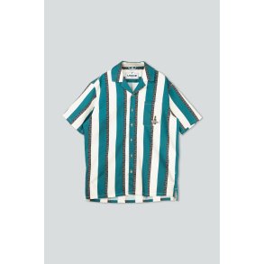 Sport-cola stripe short sleeve shirt harbor blue