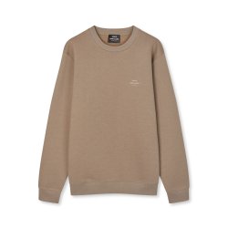 Standard crew logo sweat walnut