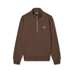 Standard half zip logo sweat demitasse