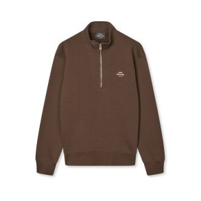 Standard half zip logo sweat demitasse