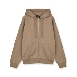 Standard luka hoodie zip walnut