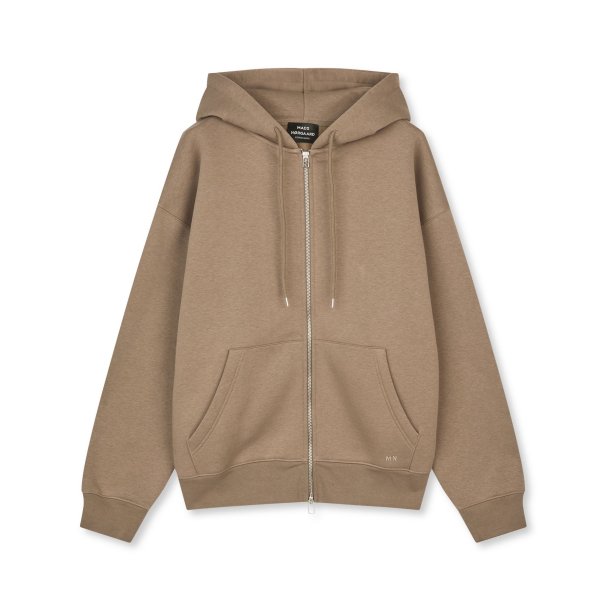 Standard luka hoodie zip walnut
