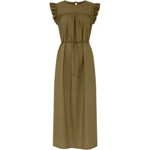 Stockholm long dress military olive