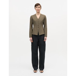 Stretchy nylon sara jacket tarmac
