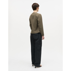 Stretchy nylon sara jacket tarmac