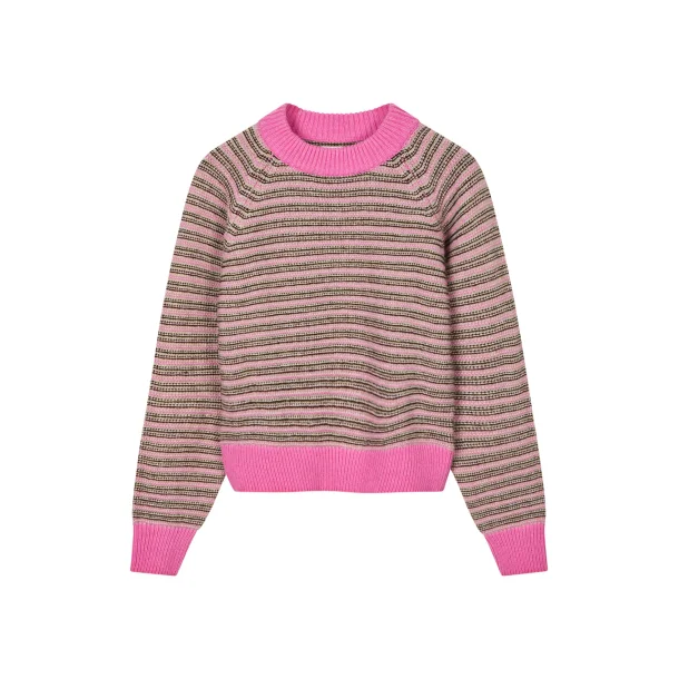 Stripey martha swaeter carmine rose
