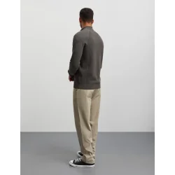 Tight cotton rune half zip beluga 