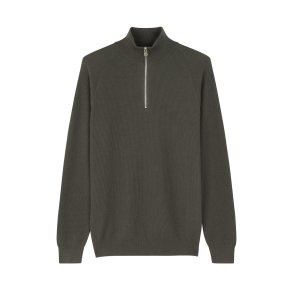 Tight cotton rune half zip beluga 