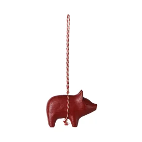 Tr� ornament gris r�d 14-6590-00