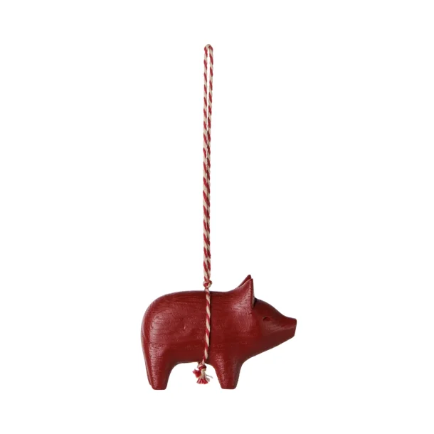 Tr� ornament gris r�d 14-6590-00