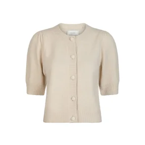 Trudy deco knit cardigan ivory 