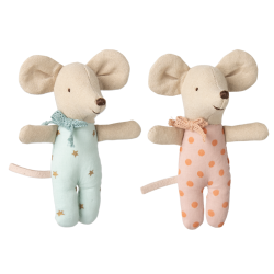Tvillinger, baby mus i t�ndstik�ske 17-5000-00