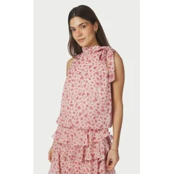 Veda flower top dusty rose 