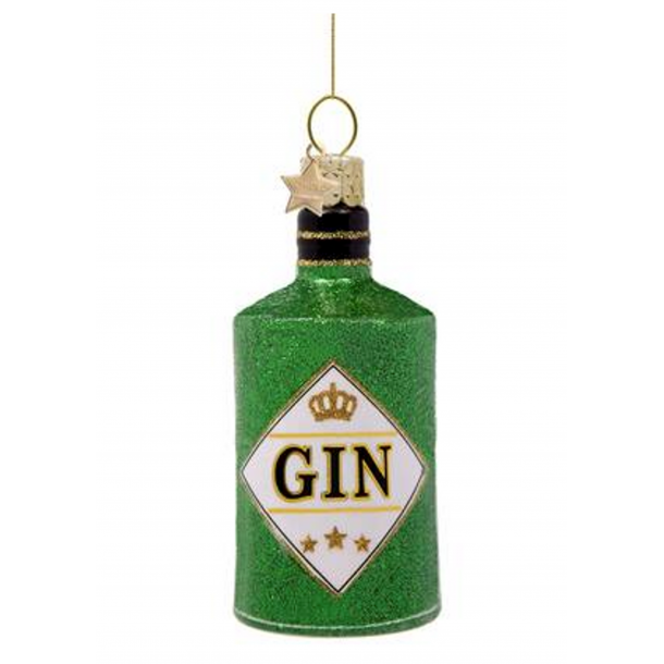 Vondels ornament gin bottle green