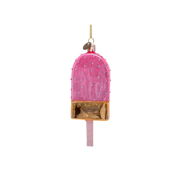 Vondels ornament gold pink popsicle