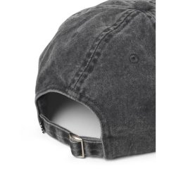 Washed cotton twill coal cap washed black 