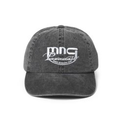 Washed cotton twill coal cap washed black 