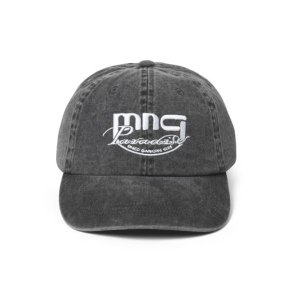 Washed cotton twill coal cap washed black 