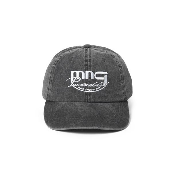 Washed cotton twill coal cap washed black 