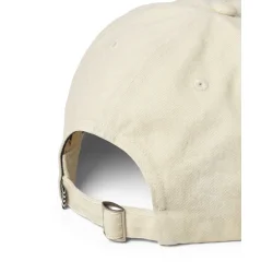 Washed cotton twill coal cap vanilla ice