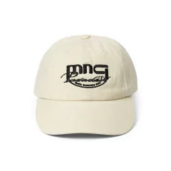 Washed cotton twill coal cap vanilla ice