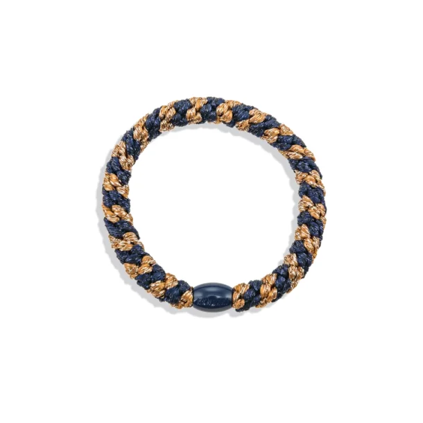 Kknekki cognac-navy glitter stripe 