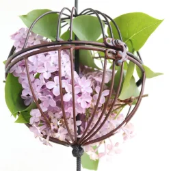 Iron decor ball rust medium