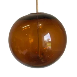 Glas kugle brun stor