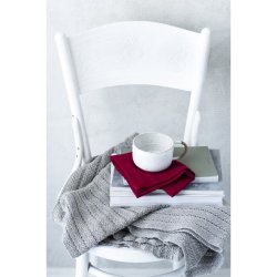 6 Rde servietter med hulsm