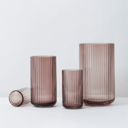 Lyngby vase 15 cm Burgundy
