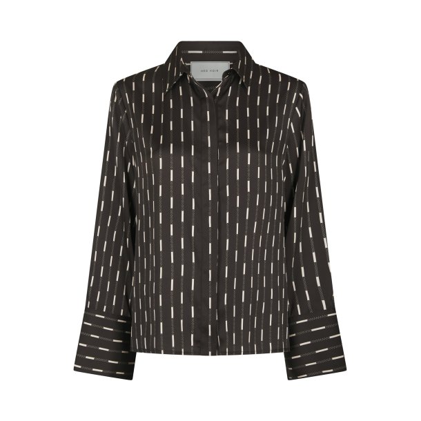 Mistan print shirt dark brown
